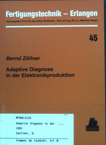 Adaptive diagnose der - in,