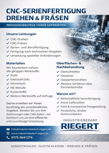 Cnc lohnfertigung drehen - –, &